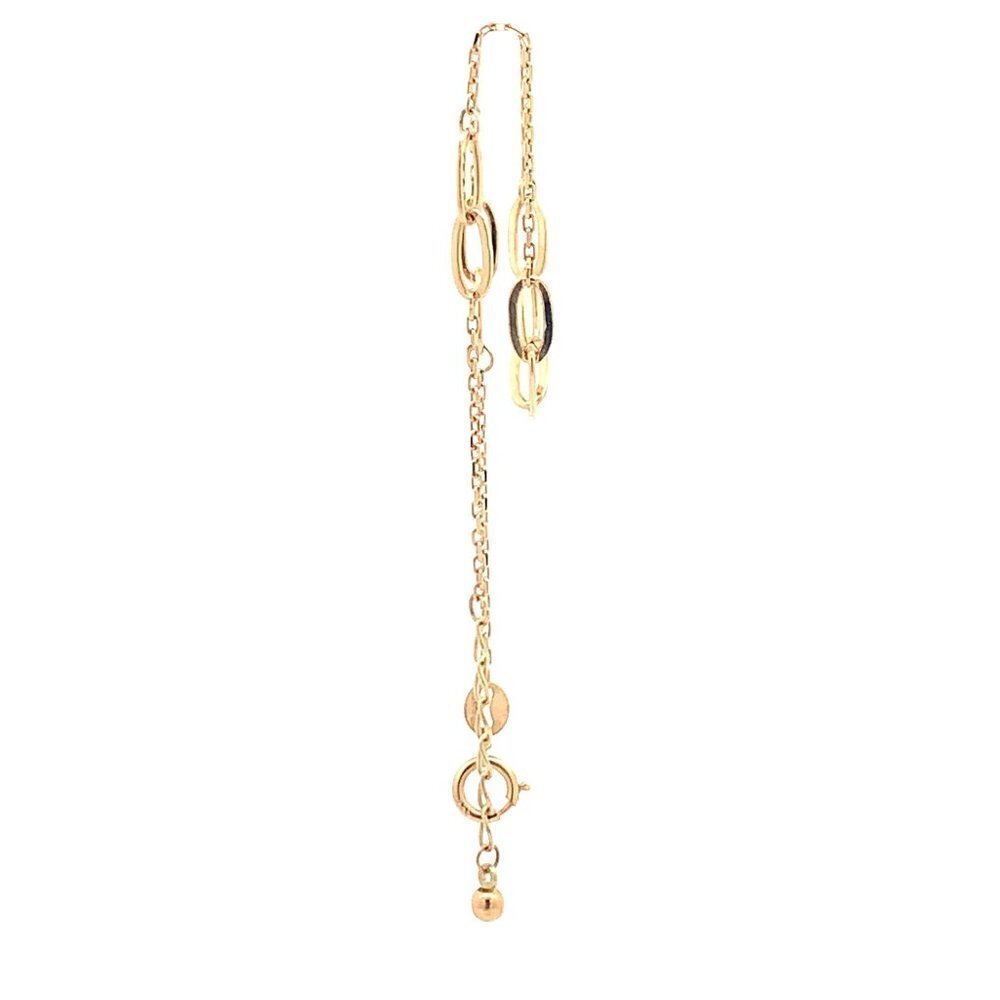 18K Yellow Gold Bracelet Paperclip 6 inches plus 1 inch extension 1.39 grams - Picture 12 of 13